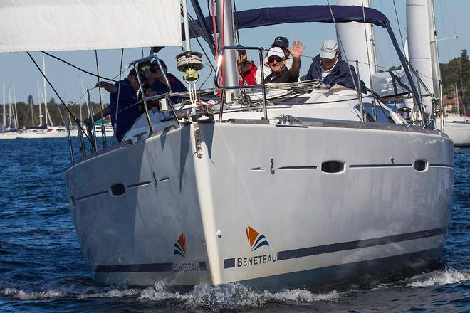 One of the newest craft on the water, the Oceanis 35, High Voltage. - 2015 Vicsail Beneteau Pittwater Cup ©  John Curnow