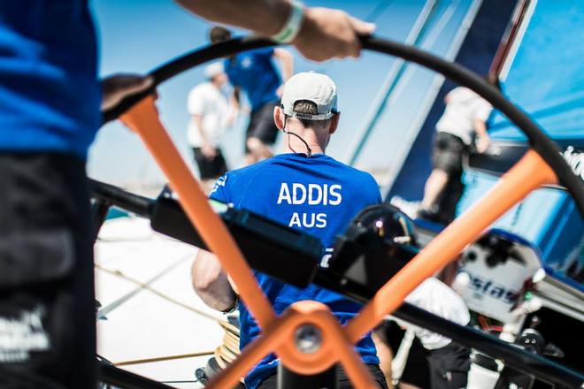 New crew - Tom Addis - Team Vestas Wind - Sailing May 30, 2015 © Brian Carlin - Team Vestas Wind