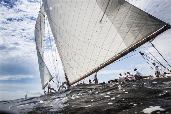 Charles Ryan's Spartan took second place in the Classics Class 3 at the 2014 New York Yacht Club Annual Regatta presented by Rolex ©  Rolex/Daniel Forster http://www.regattanews.com