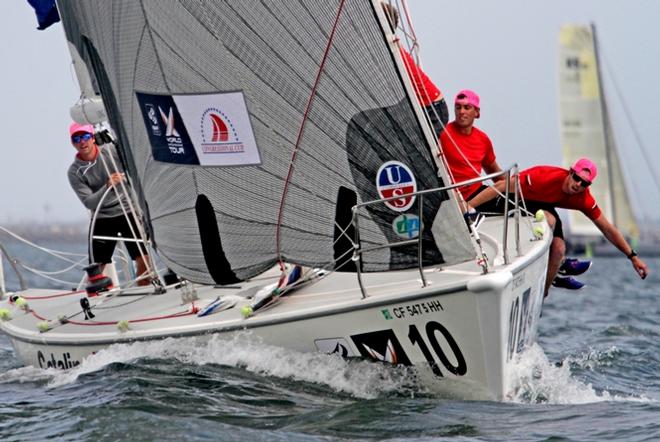 Phil Robertson of Wakas Racing in action - 2015 Congressional Cup © Bob Grieser