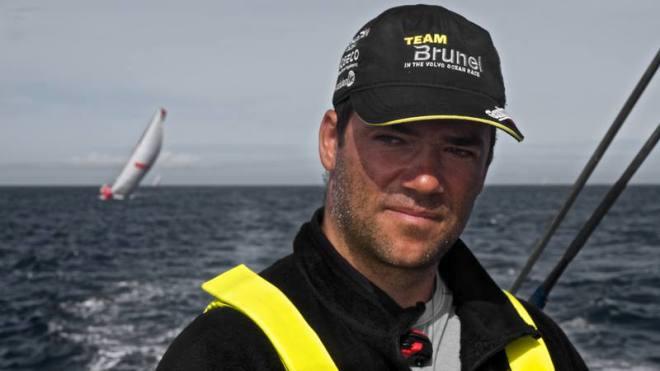Leg 7 to Lisbon onboard Team Brunel. Day 03. In one night Team brunel lost their 20 mile lead. Suddenly the whole fleet was close again,especially MAPFRE. Pablo Arrarte is looking anxious to stay in front of them; 