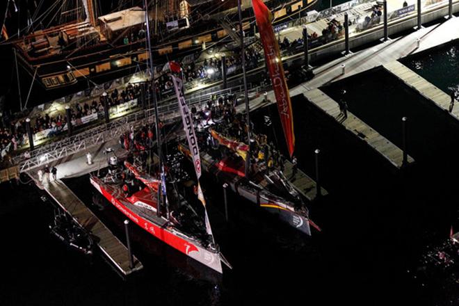 Leg 6 arrivals in Newport; Dongfeng are the winners of Leg 6,crossing the line just 3 and a half minutes ahead of Abu Dhabi Ocean Racing.  ©  Ainhoa Sanchez/Volvo Ocean Race