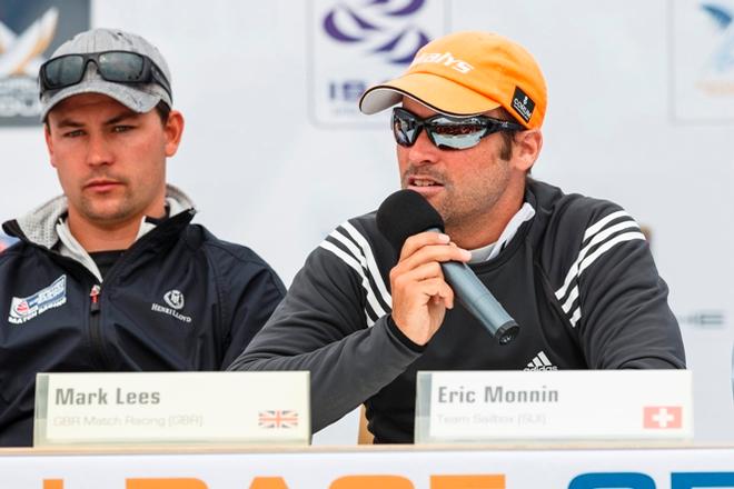 Left to right: Mark Lees (GBR) and Eric Monnin (SUI) - 2015 World Match Racing Tour © Martinez Studio / MRG
