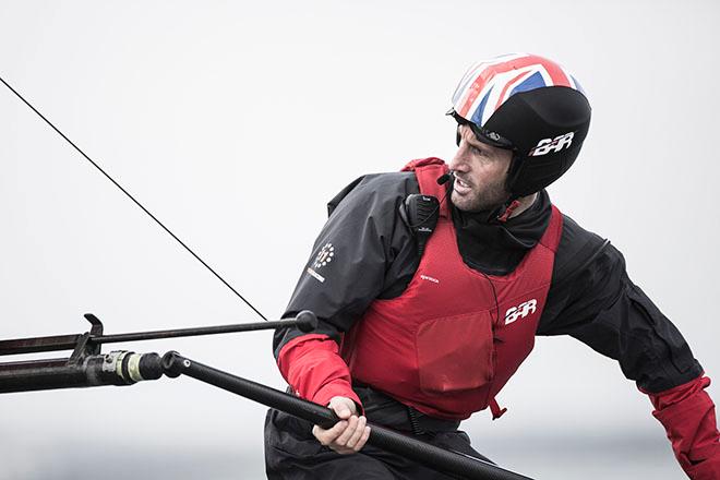 Sir Ben Ainslie at the helm of the team’s AC45S © Mark Lloyd http://www.lloyd-images.com