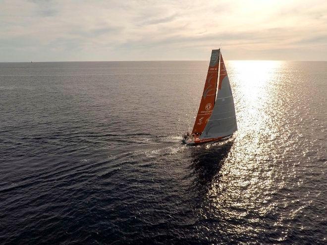 More great drone footage from Sam Greenfield as Dongfeng head for the Gulf Stream in first place - Leg 6, Day 17 – Volvo Ocean Race © Sam Greenfield/Dongfeng Race Team/Volvo Ocean Race