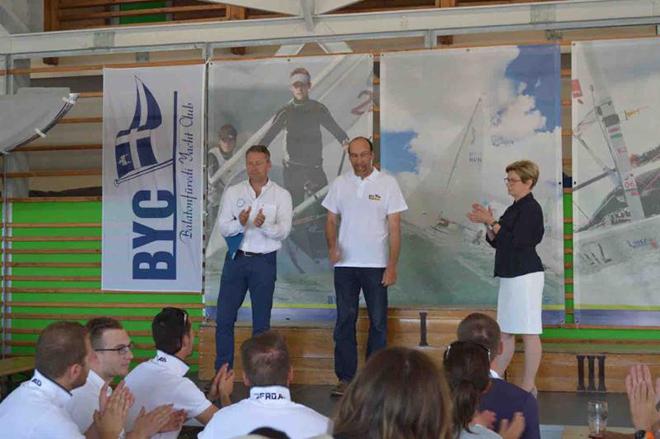 Strong cold front approaches Lake Balaton - racing starts tomorrow in a brisk NW breeze © ORC Media
