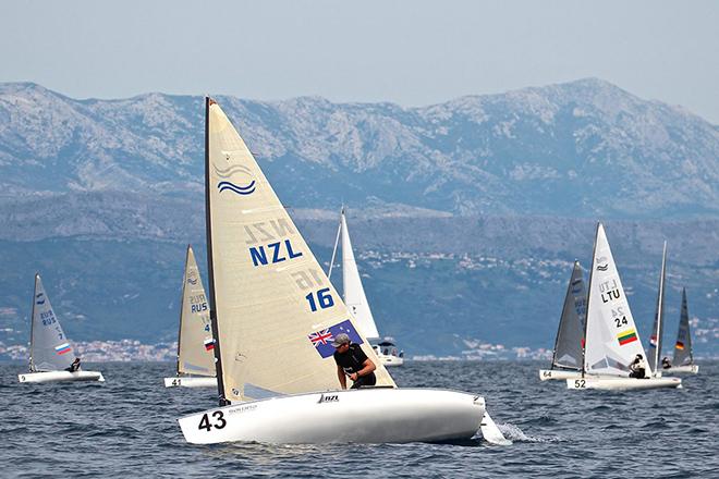 Day 2, 2015 European Finn Championships, Split, Croatia ©  Robert Deaves