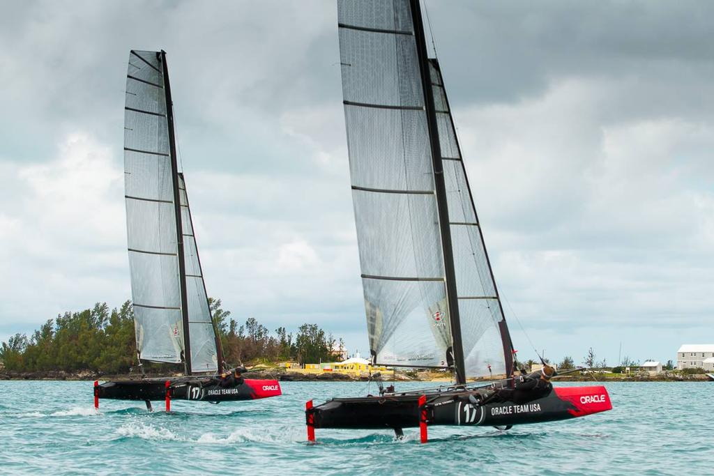 Phantoms  - Oracle Team USA - Bermuda - April 2015 photo copyright ACEA / Javier Salinas taken at  and featuring the  class
