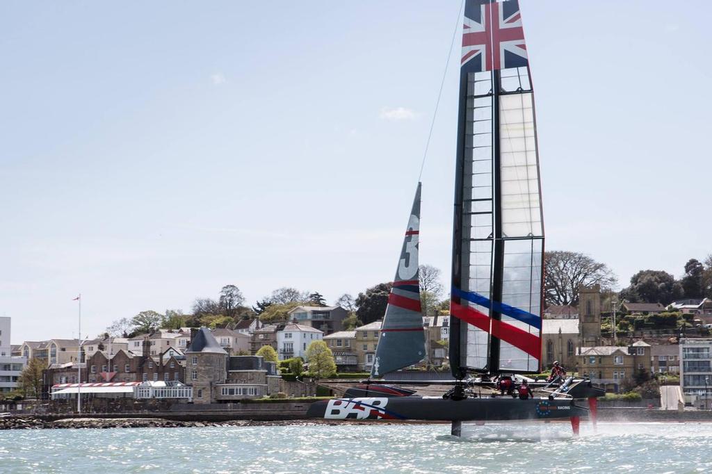  Ben Ainslie Racing  - AC45 S sailing in the Solent, May 2015 photo copyright Lloyd Images http://lloydimagesgallery.photoshelter.com/ taken at  and featuring the  class