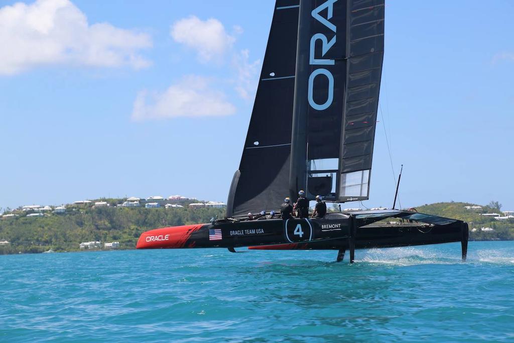  - Oracle Team USA sailing in Bermuda photo copyright Oracle Team USA media taken at  and featuring the  class