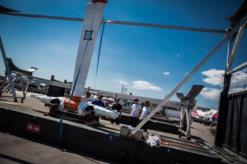  - Team Vestas Wind arrival in Lisbon, Portugal photo copyright Team Vestas Wind taken at  and featuring the  class