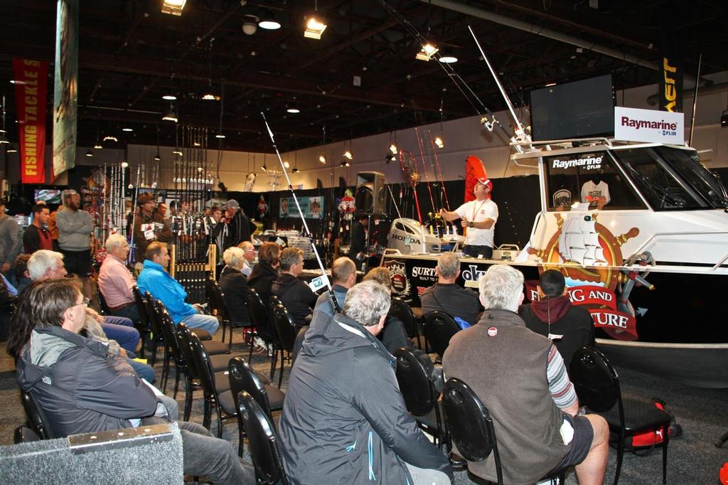 Fishing seminar -Day 2  - 2015 Hutchwilco NZ Boat Show photo copyright Richard Gladwell www.photosport.co.nz taken at  and featuring the  class