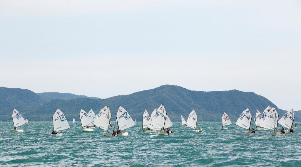 Oppies at Top of the Gulf 2015 - Thai National Optimist Champs photo copyright Guy Nowell/Top of the Gulf taken at  and featuring the  class