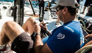 Another day, another worklist - Team Vestas Wind - Sailing May 30, 2015 photo copyright Brian Carlin - Team Vestas Wind taken at  and featuring the  class