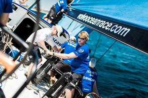 First sail - Team Vestas Wind - Sailing May 30, 2015 photo copyright Brian Carlin - Team Vestas Wind taken at  and featuring the  class