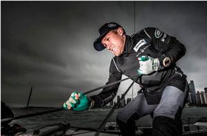 Sean Mason onboard Red Bull Extreme Sailing Team - Act 3, Qingdao 2015 - Day three photo copyright Lloyd Images taken at  and featuring the  class