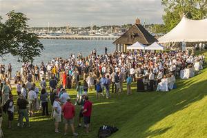 Reception on the lawn during the 2014 New York Yacht Club Annual Regatta presented by Rolex photo copyright  Rolex/Daniel Forster http://www.regattanews.com taken at  and featuring the  class