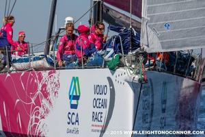 Leg six finish - Volvo Ocean Race 2015 photo copyright Leighton O'Connor taken at  and featuring the  class