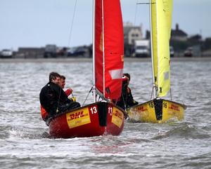 Red Team - Royal Dee Yacht Club's Ben Saxton and Toby Lewis - 2015 Wilson Trophy photo copyright ACM Jenkins / Wilson Trophy taken at  and featuring the  class