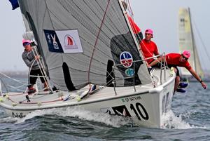 Phil Robertson of Wakas Racing in action - 2015 Congressional Cup photo copyright Bob Grieser taken at  and featuring the  class