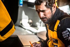 Abu Dhabi Ocean Racing's Adil Khalid during Leg 7 of the Volvo Ocean Race - Volvo Ocean Race 2015 photo copyright Matt Knighton/Abu Dhabi Ocean Racing taken at  and featuring the  class
