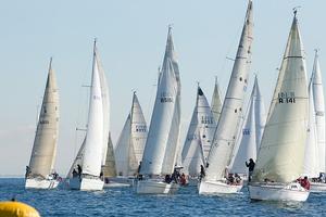 BLiSS start on the bay photo copyright  Steb Fisher taken at  and featuring the  class
