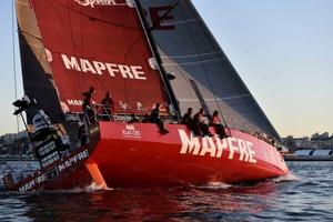 Mapfre arrives to Lisbon in second position after Leg 7 from Newport - Volvo Ocean Race 2014-15 photo copyright Ricardo Pinto / Volvo Ocean Race taken at  and featuring the  class