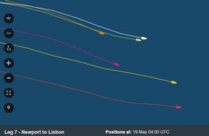 Positions at 19 May 03:43 UTC - Volvo Ocean Race 2015 photo copyright Volvo Ocean Race http://www.volvooceanrace.com taken at  and featuring the  class