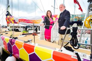 Cllr Elisha McCallion and Sir Robin Knox-Johnston on Derry-Londonderry-Doire - 2015 -16 Clipper Round the World Yacht Race photo copyright Clipper Ventures PLC . http://www.clipperroundtheworld.com taken at  and featuring the  class