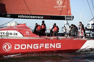 Dongfeng Race Team arrives to Lisbon in fourth position after a fierce fight for the podium with Team Alvimedica - Volvo Ocean Race 2014-15 photo copyright Ricardo Pinto / Volvo Ocean Race taken at  and featuring the  class