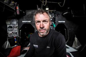 Leg six to Newport onboard MAPFRE. Day 17. The Greenhalgh project almost comes to an end. The face of a sailor after 17 days at sea. - Volvo Ocean Race 2015 photo copyright Francisco Vignale/Mapfre/Volvo Ocean Race taken at  and featuring the  class