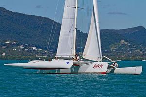 Multihull Spirit lifts off at ABRW photo copyright Shirley Wodson photography taken at  and featuring the  class