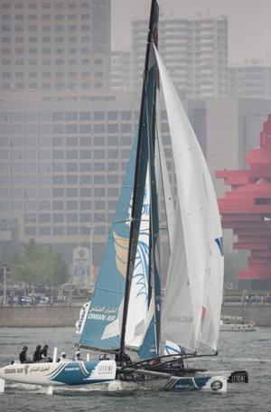 Act three, Qingdao, China - Extreme Sailing Series 2015 photo copyright Lloyd Images taken at  and featuring the  class