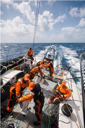 Onboard Team Alvimedica - Volvo Ocean Race 2015 photo copyright  Amory Ross / Team Alvimedica taken at  and featuring the  class
