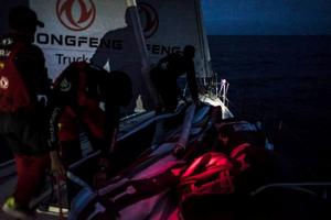 Onboard Dongfeng Race Team - We are going to have 36 difficult hours with very light wind. I would be surprised if it goes as well as on the routing - Leg 7 to Lisbon - Volvo Ocean Race photo copyright Yann Riou / Dongfeng Race Team taken at  and featuring the  class