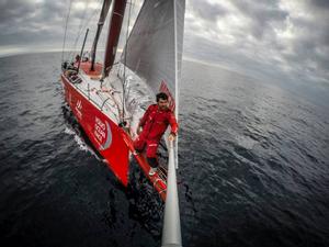 Onboard MAPFRE - Francisco Vignale surfing the VO65 - Leg 7 to Lisbon - Volvo Ocean Race photo copyright Francisco Vignale/Mapfre/Volvo Ocean Race taken at  and featuring the  class