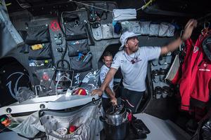 Day 5. Close quarters. photo copyright Sam Greenfield/Dongfeng Race Team/Volvo Ocean Race taken at  and featuring the  class