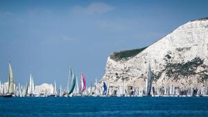 Paul Wyeth photographed a mass of RTI 2014 competitors after rounding the Needles during one of the slowest races on record - Round the Island Race photo copyright Paul Wyeth taken at  and featuring the  class