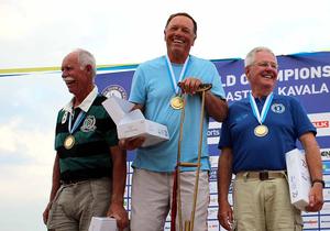 Legends top 3 - 2015 Finn World Masters photo copyright  Robert Deaves taken at  and featuring the  class