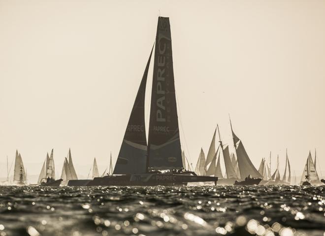 Paprec - Team Concise leaves the 1583 strong Round the Island fleet in her wake. - 2015 JP Morgan Round the Island Race © Mark Lloyd http://www.lloyd-images.com