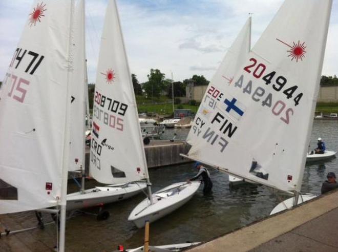 Another great training day for the #LaserWorlds15 © CORK Kingston