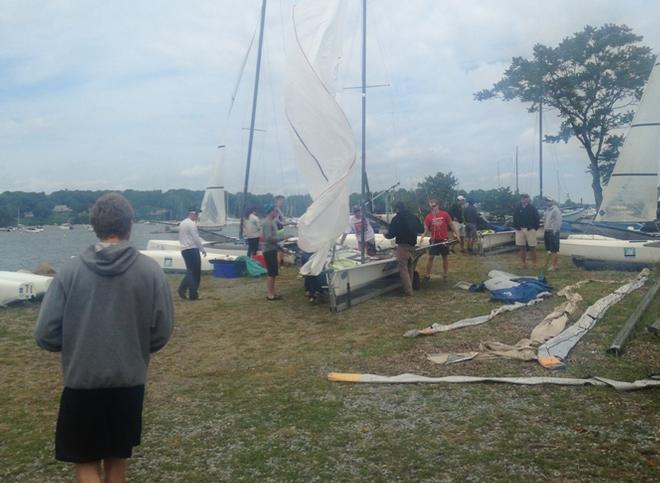 College High Performance Clinic - The Better Chip Match Race © Oakcliff Sailing