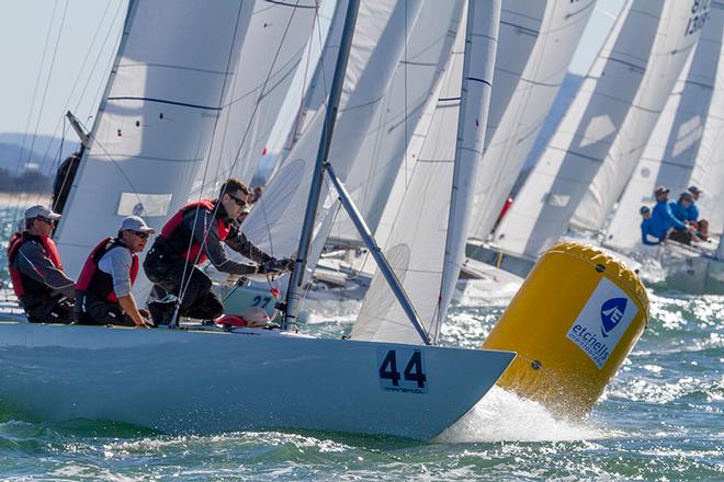 Royal Queensland Yacht Club's, Bait and Switch (Barry Cuneo) - Marinepool Etchells Australasian Winter Championship 2015 © Teri Dodds http://www.teridodds.com