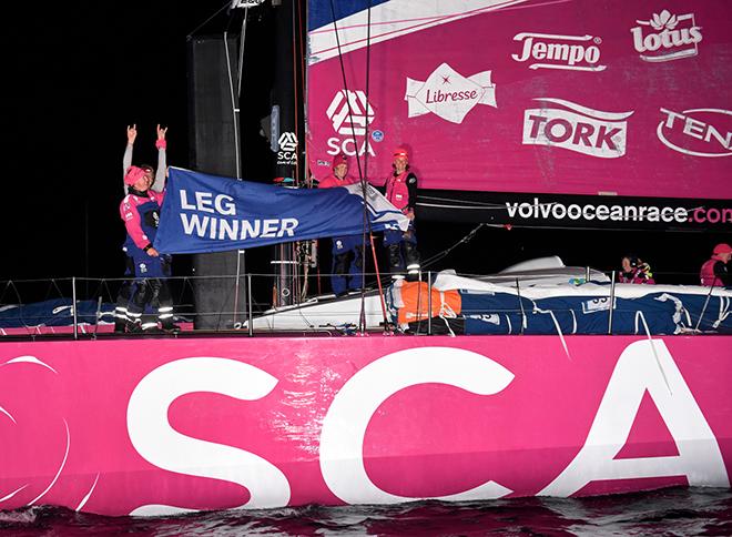 Team SCA win leg 8 Volvo Ocean Race © Rick Tomlinson / Team SCA