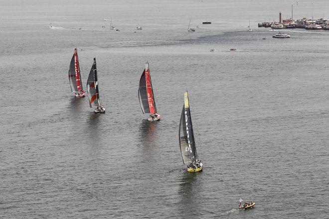 Little wind proved for a difficult start for the Volvo Ocean Race fleet. This is going to be a critical leg for Dongfeng. - Volvo Ocean Race 2015 ©  Ainhoa Sanchez/Volvo Ocean Race