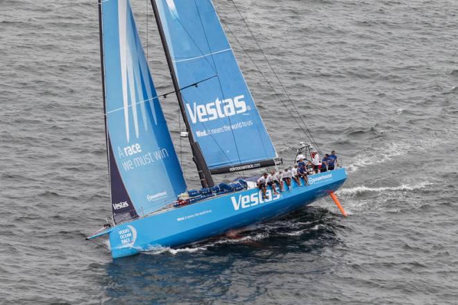 The Leg 8 start in Lisbon; Team Vestas Wind - Volvo Ocean Race 2015 ©  Ainhoa Sanchez/Volvo Ocean Race