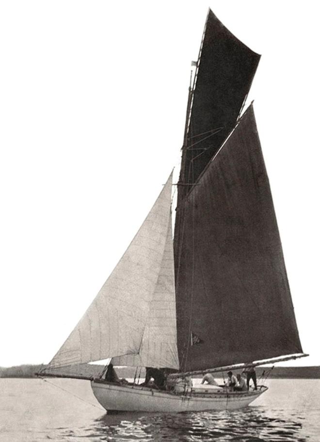 Tertia, designed and built in Kinsale in 1898. In June 1944, she was cruised from Cork Harbour to Dublin Bay, but her crew of schoolboys only found out after they'd arrived in Dun Laoghaire that D-Day had happened while they were at sea. - 2015 ICRA Nationals and Sovereign's Cup © www.afloat.ie