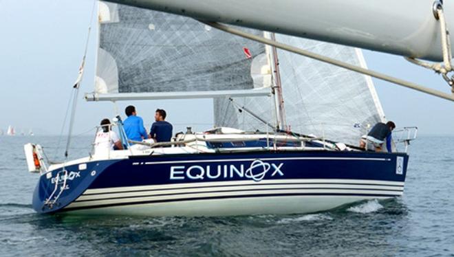 The veteran X332 Equinox (Ross McDonald). As the wind has freshened, Equinox has consolidated her lead in Div 2, even though the three Half Tonners had shown ahead in the early races - 2015 ICRA Nationals and Sovereign's Cup © www.afloat.ie