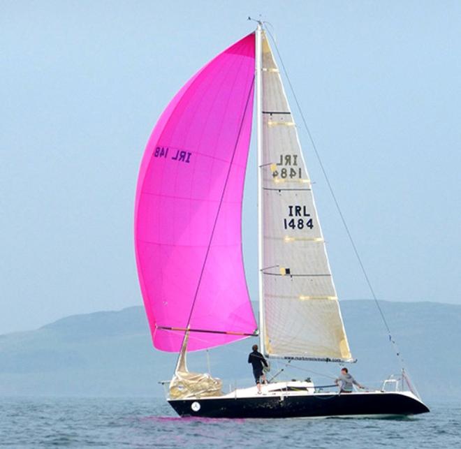 The successful modified Half Tonner Harmony (Jonny Swan and Jim Freyne) clearly subscribes to the theory that best speed downwind in light airs is best obtained through keeping weight well away from the stern. - 2015 ICRA Nationals and Sovereign's Cup © www.afloat.ie