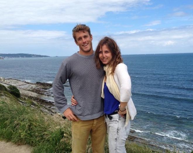 Nick enjoying time off with his girlfriend - Volvo Ocean Race 2015 © Nick Dana